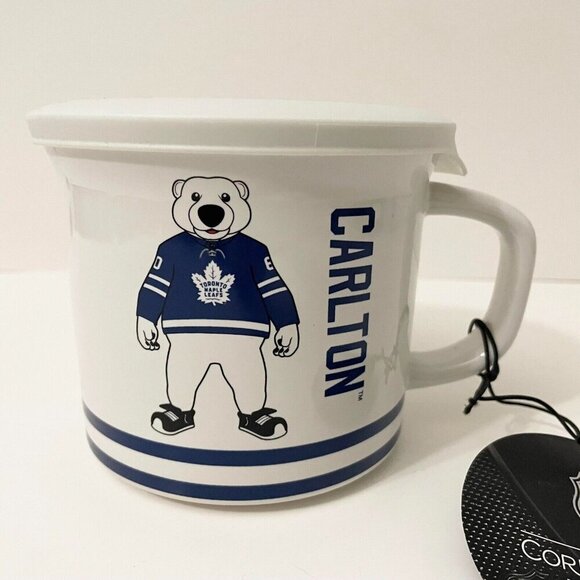 NHL Toronto Maple Leafs Carlton Corning Ware 20 oz Meal Soup Mug - Picture 2 of 16